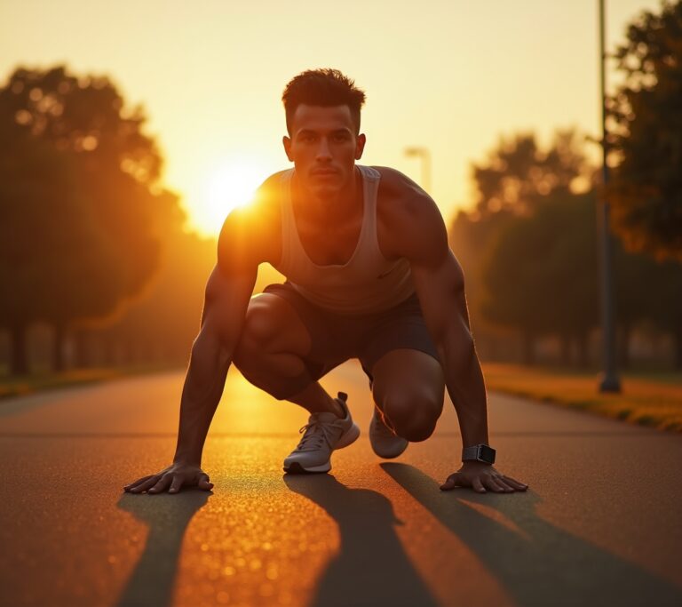 Person running without a watch or phone