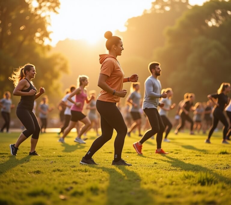 Person doing animal flow in a park